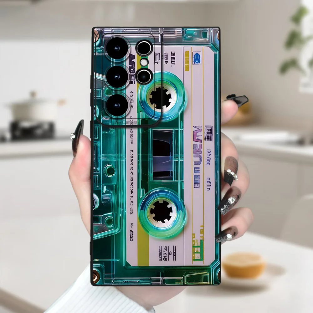 Vintage Cassette Tape Silicone Phone Case Cover