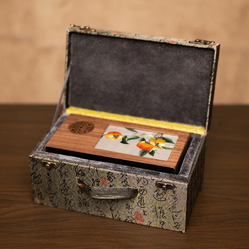embroidery pen holder, embroidery ornament, new Chinese-style study pen storage box, Chinese-style characteristic souvenir