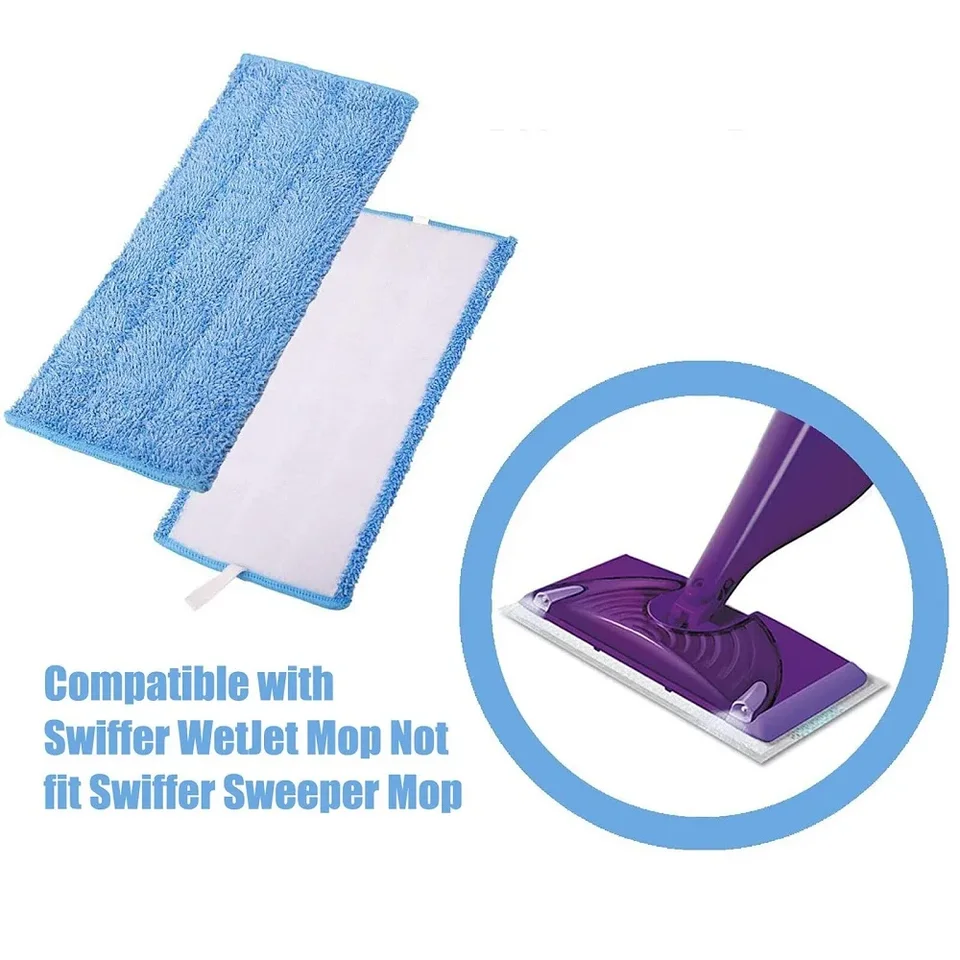 Set di 4 salviette riutilizzabili per Swiffer Wet Jet Panno sostitutivo