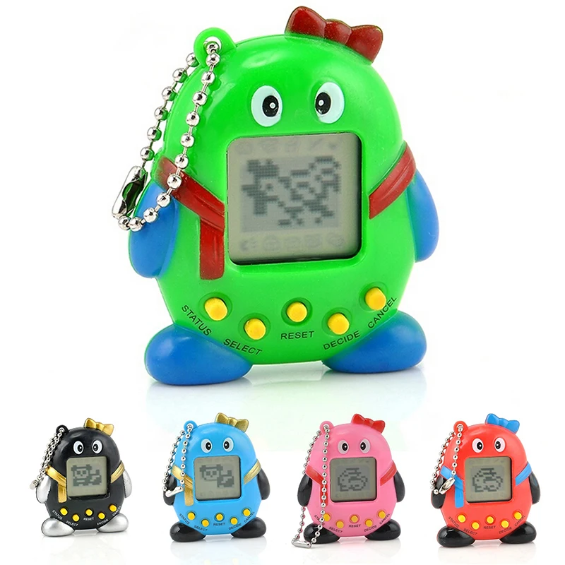 

1pc High Quality Pets Nostalgic Virtual Pet Cyber Pet Digital Pet Tamagotchi Penguins E-pet Gift Toy Handheld Game Machine
