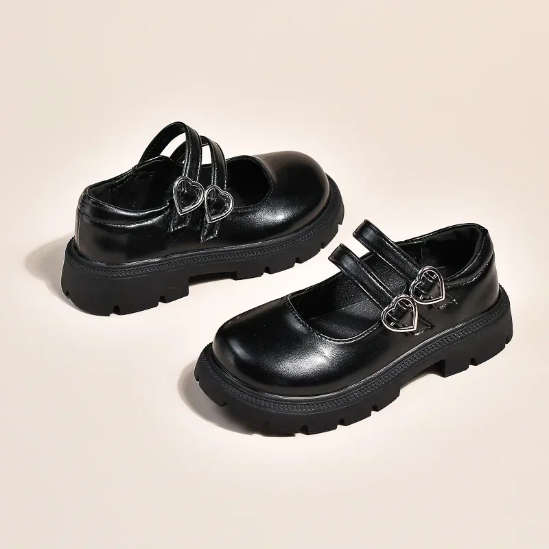 Children Performance Girls Leather Shoes for Party Wedding Glossy Matte Fashion Kids Princess Loafers Spring Autumn