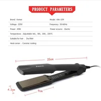Kemei KM329 Professional Hair Straightener Straightening Iron Curling Irons Styling Tools Chapinha Ionic Flat Iron 2