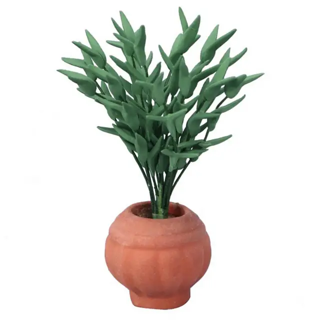 Trendy Imagination Ability Artificial Mini Plant Store Easily Eco-friendly Dollhouse Artificial Mini Plant Toy 6