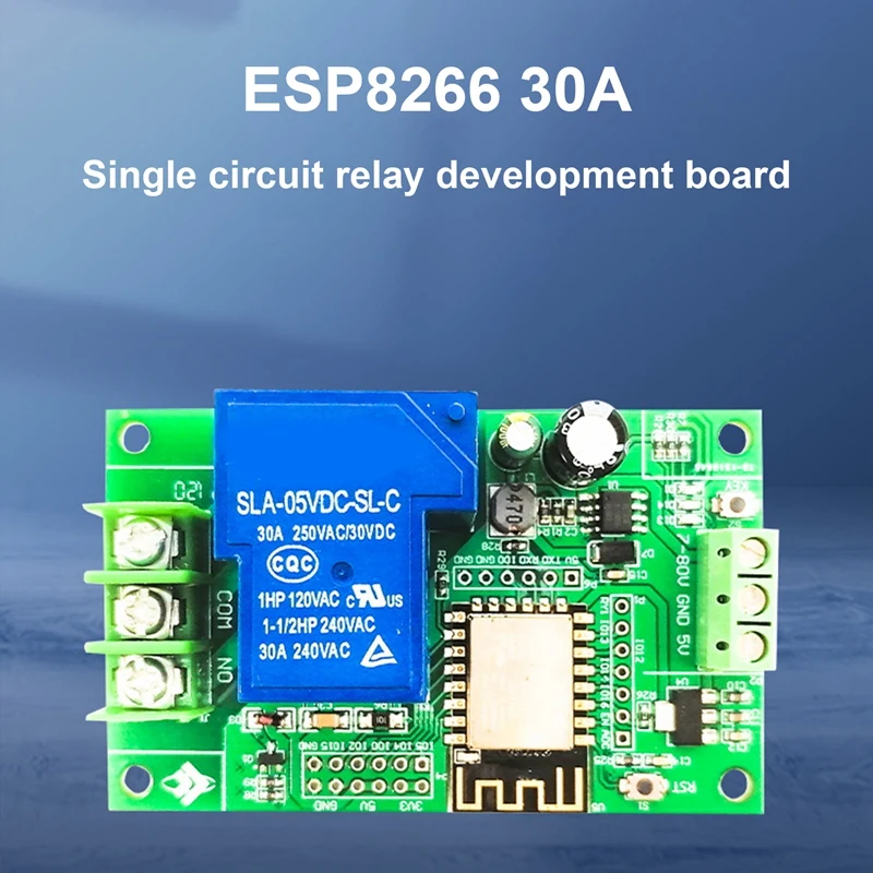 

DC7-80/5V источник питания ESP8266 макетная плата Wifi Single 30A релейный модуль ESP-12F макетная плата