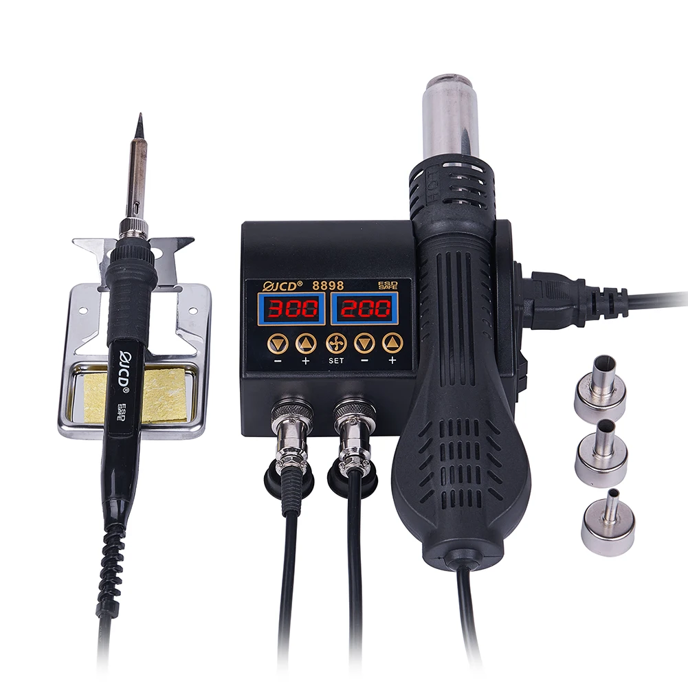 soldering tool soldering station welding tool 2 IN 1 750W Soldering Station LCD Digital Display Welding Rework Station For cell-phone BGA SMD IC Repair