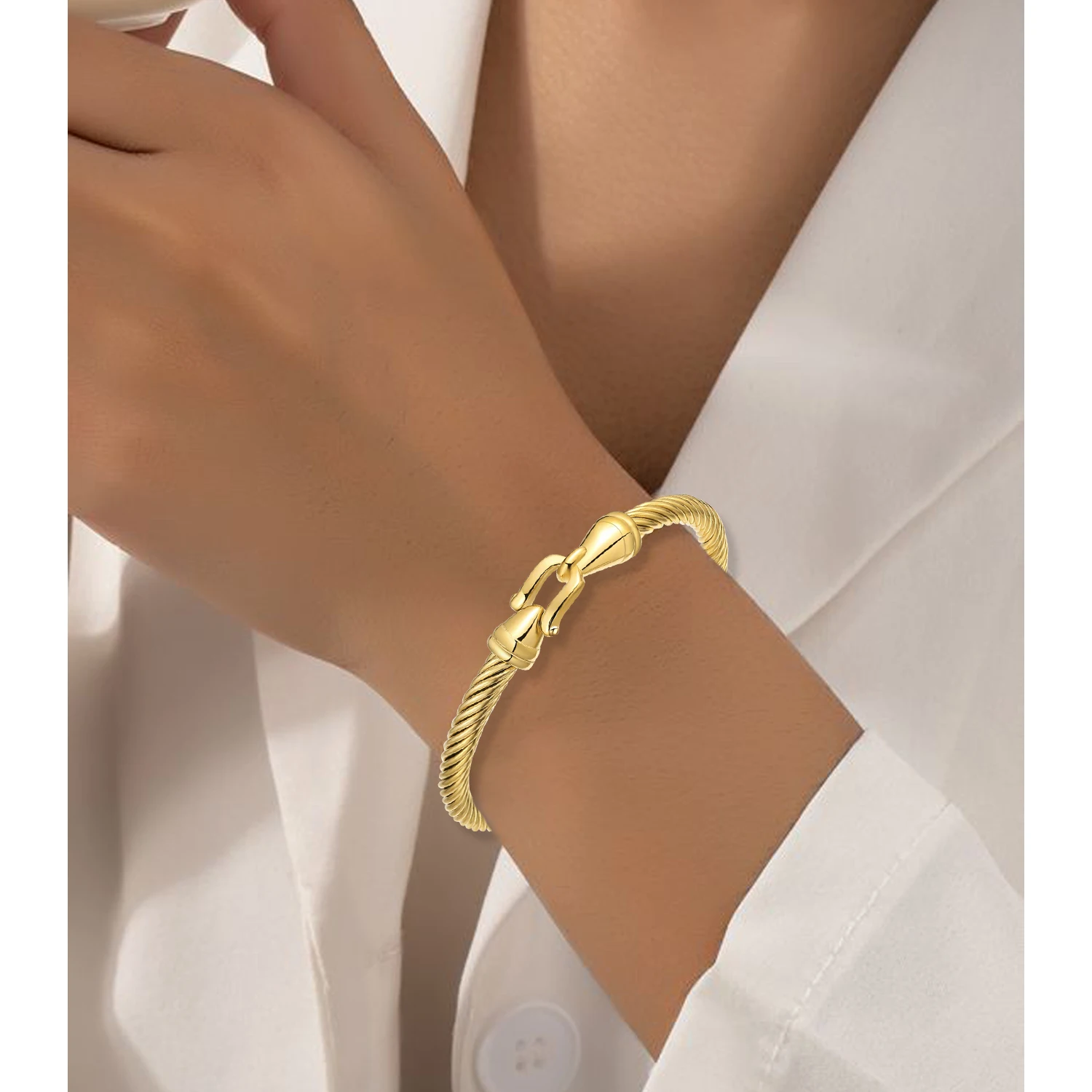 金網つじ　バングル　WIRE BANGLE WOMENS Amazon.com: BOLAGTIER Stainless Steel Twisted Cable Wire