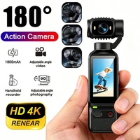 4K HD Action Camera 180 Degree Rotatable for Vlog YouTube Tiktok Girls Record Life Video Recording Entry Portable Action Camera 1