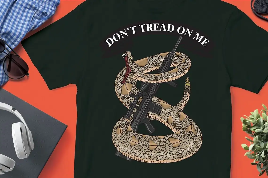 

Don't Tread on Me Classic Gun Rights 2nd Amendment T-Shirt 100% Cotton O-Neck Summer Short Sleeve Casual Mens T-shirt Size S-3XL