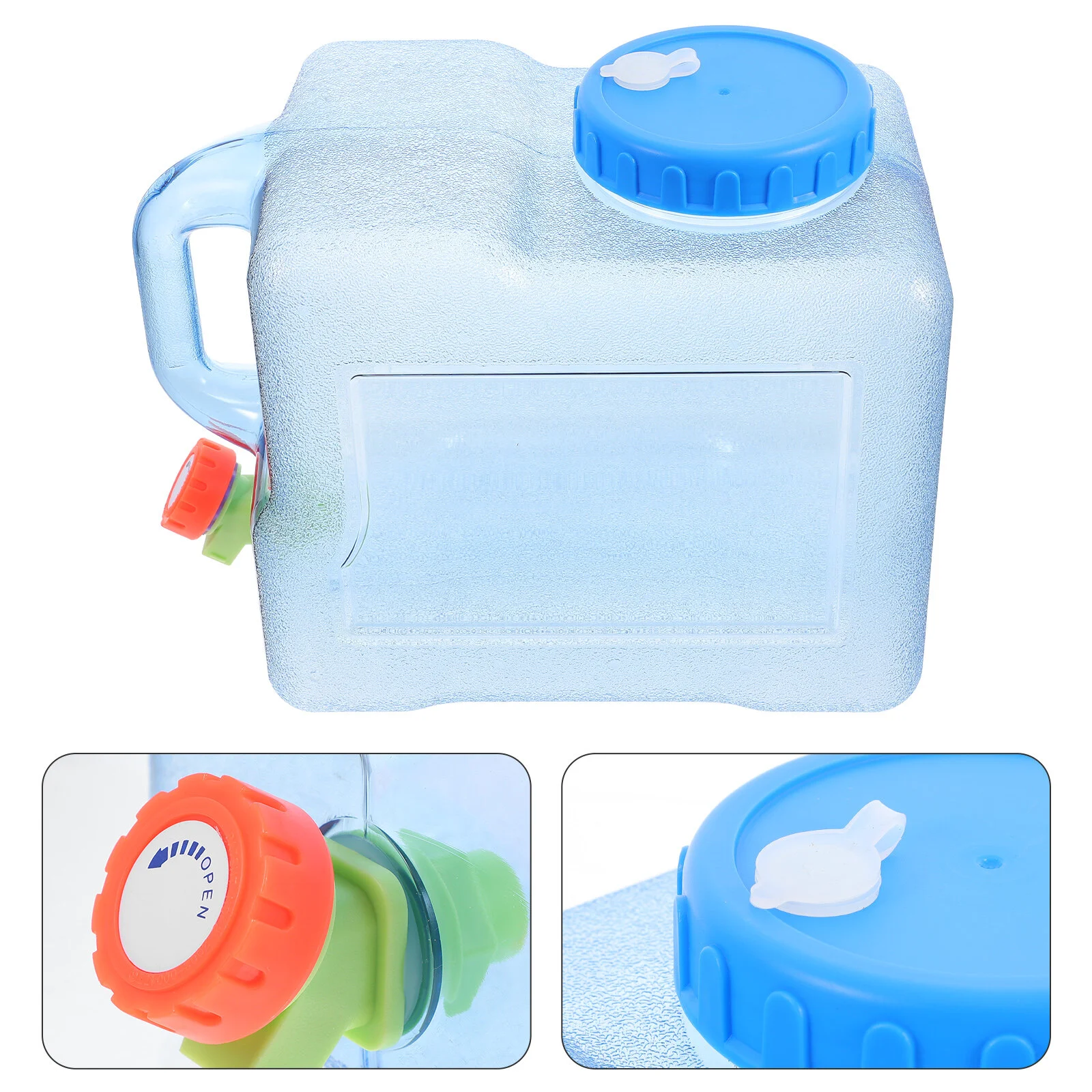 

Кемпинговый контейнер для воды, 2 галлона, большие контейнеры для воды, кувшин, действительно без утечки воды, Портативное аварийное хранение воды