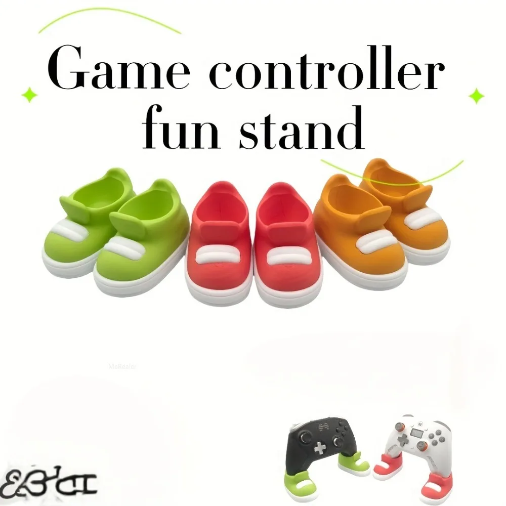 Coppia di supporti per controller creativi a forma di scarpa - Supporto per gamepad colorato per decorazioni di giochi per console - Image 2