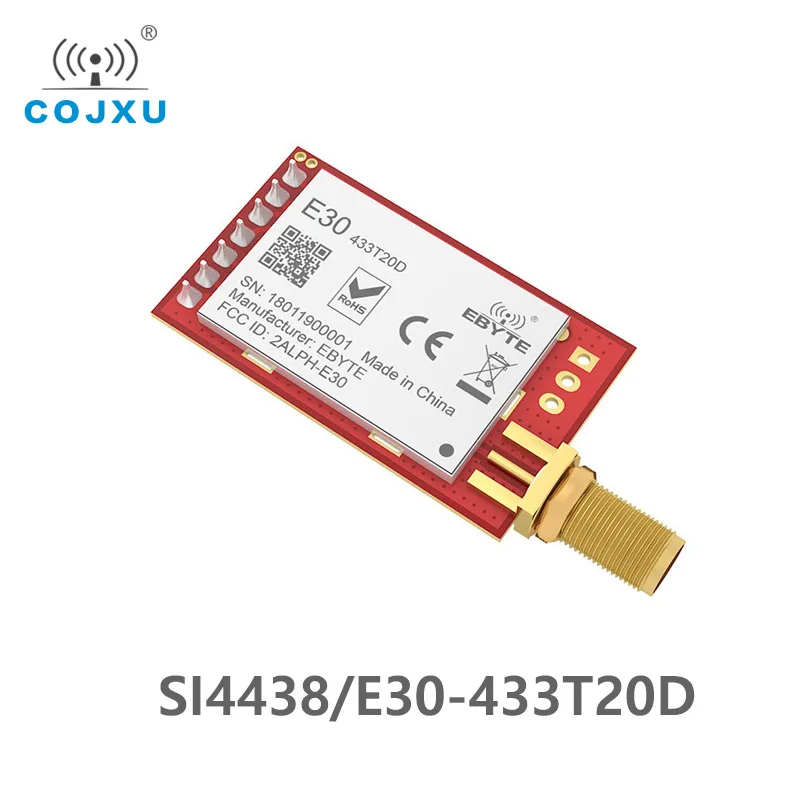 SI4438 433Mhz 20dBm Wireless Module UART DIP Transmitter Long Range 2500m Wake-up on Radio SMA-K Antenna E30-433T20D-V2.0 5w wireless fm broadcast transmitter stereo radio station aux input for campus car drive in church cinemas car theater