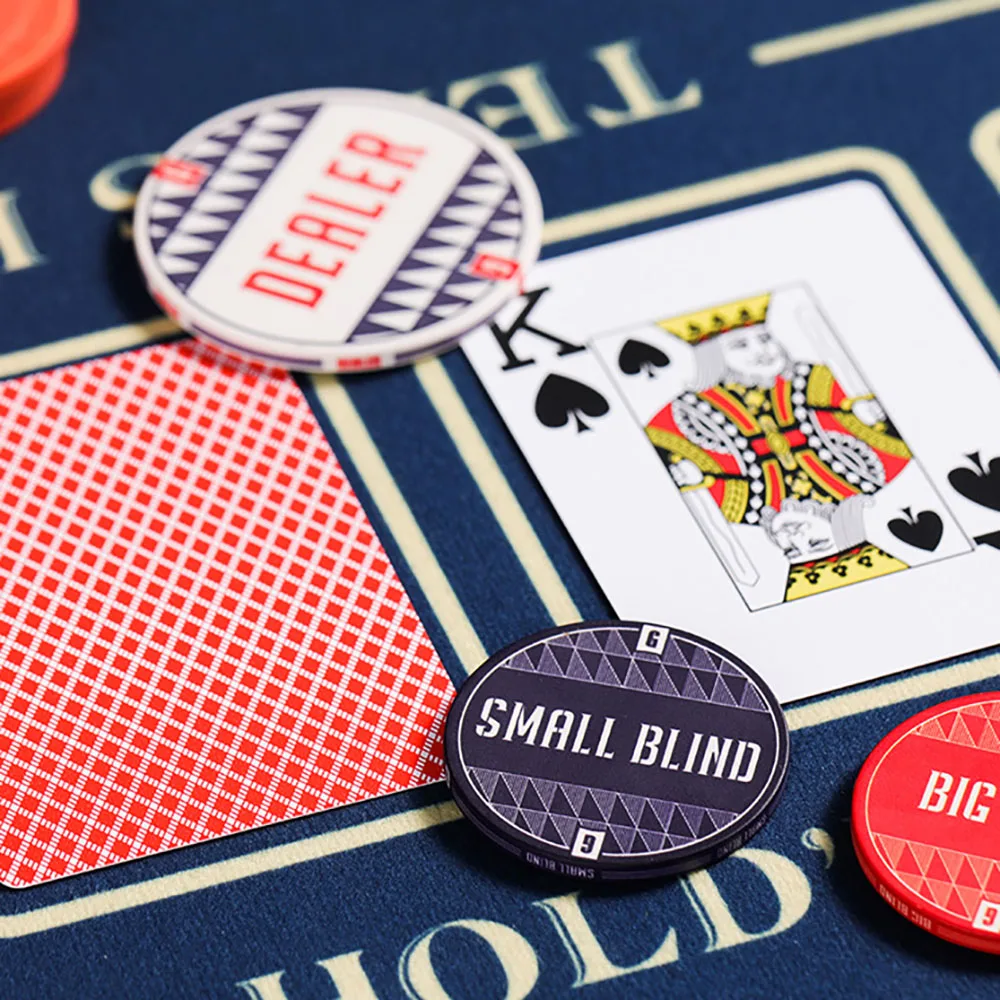 Poker Chips Poker Dealer Button Ceramic Chip Poker Card Presser Big Blind Small Blind Button