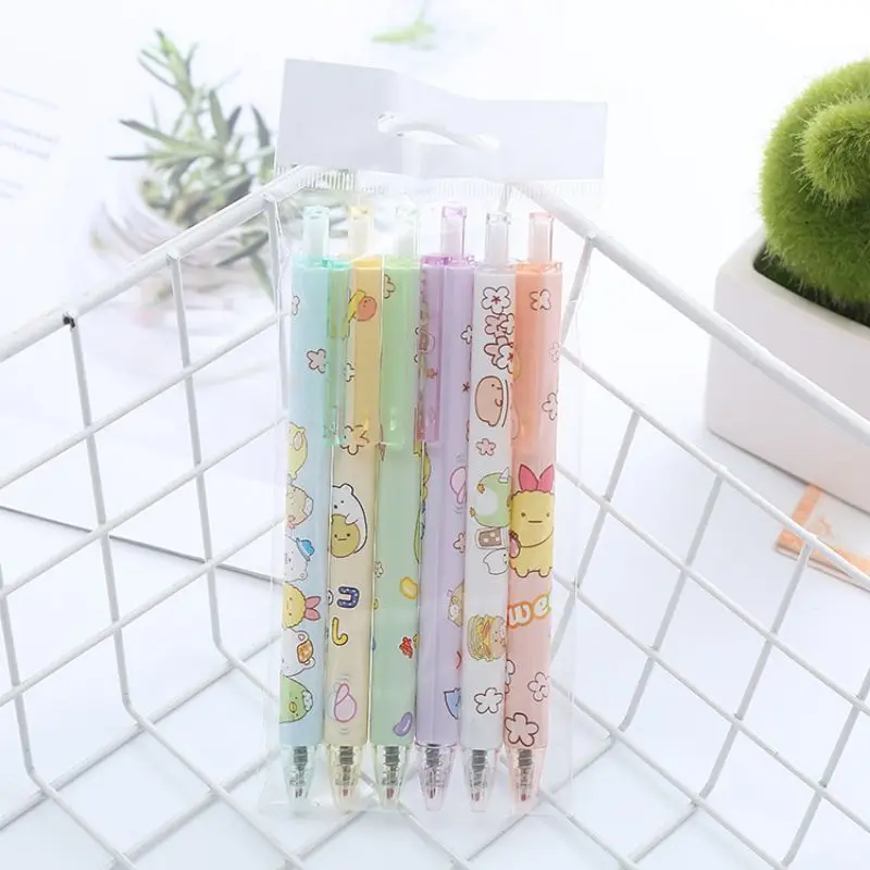 Gel Colored Pens 1 Set /6 Piece