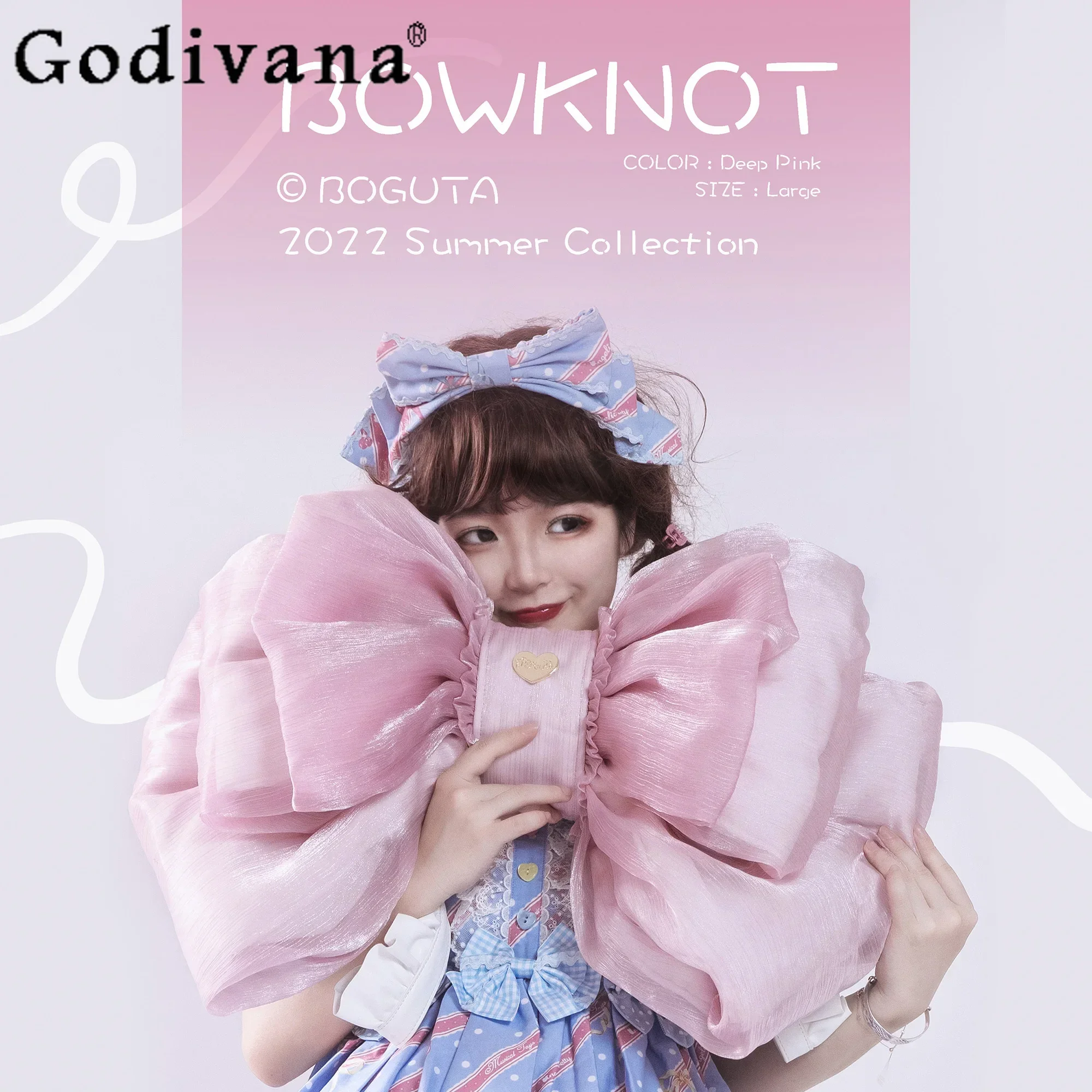 Sac à dos Lolita à gros nœud de Style japonais pour femmes et filles, rose, doux et mignon, sacs à cosmétiques Kawaii pour dames, sac à bandoulière polyvalent Y2k - AliExpress