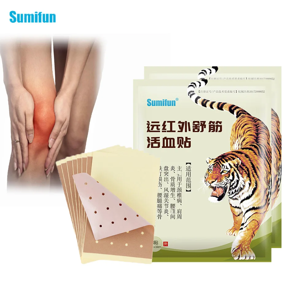 

16Pcs Sumifun Tiger Balm Pain Relief Patch Rheumatoid Arthritis Relieve Muscle Soreness Stiff Shoulder Strain Analgesic Sticker