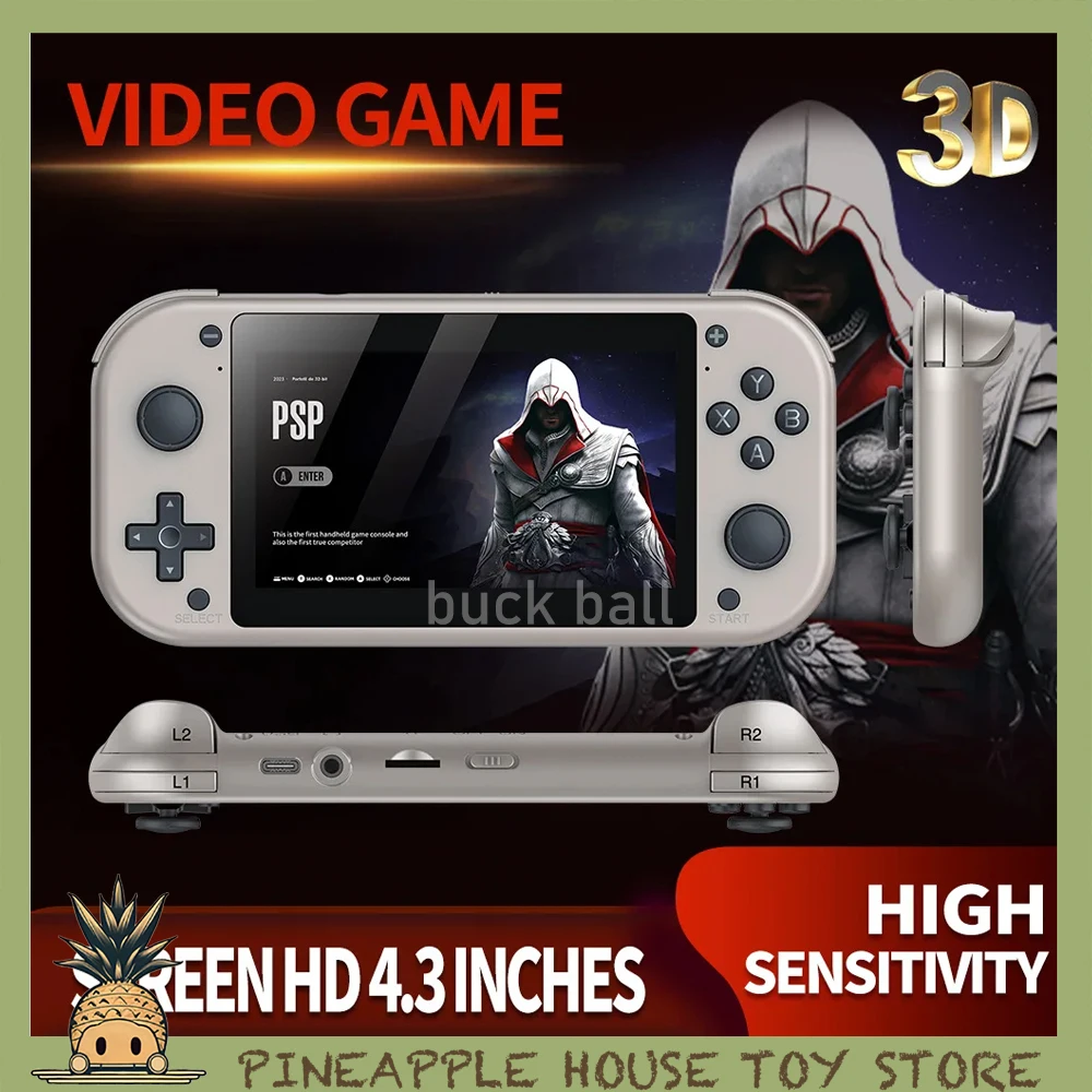 

4.3 Inch Hot M17 Quad Core Cortex A7 3D High Sensitivity Handheld Game Console LCD Display 1.2Ghz 25 Kinds Of Classic Simulators