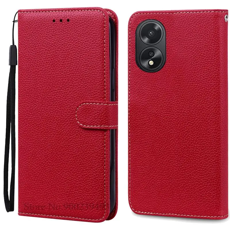 Leather Flip Wallet Phone Case with Silicone Cover - Elegant Design