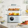 Electric steamer Multifunctional household cooking stew integrated pot steamer three-layer small breakfast steamer  new models 1