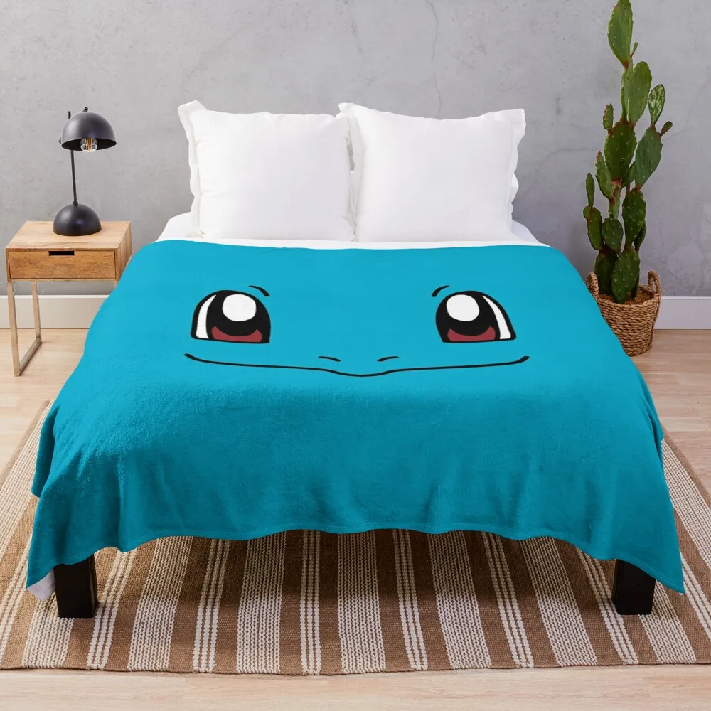 

squirtle face Throw Blanket Designer Blankets blankets for winter