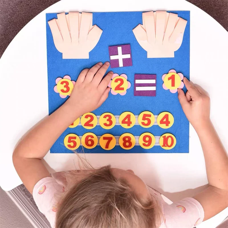 Mathematics Paste Board Math Toys Montessorian Toy Children Educational Pedagogical Learning Didactic Number Education Hobbies 2