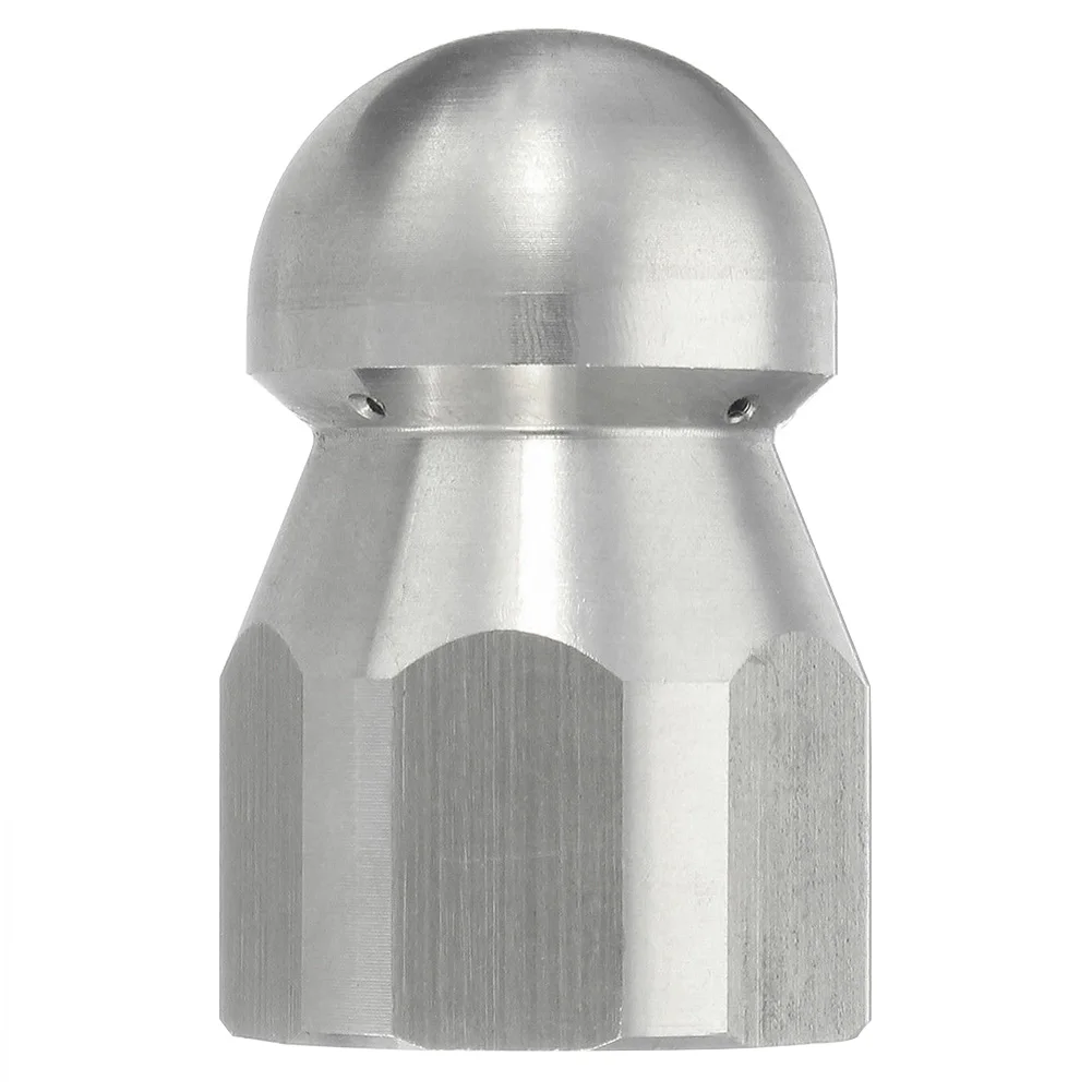 

Garden Tool Connector Pressure Washer Stainless Steel Durable Jet Cleaning Rotary Nozzle Practical Spray Threaded Pipe