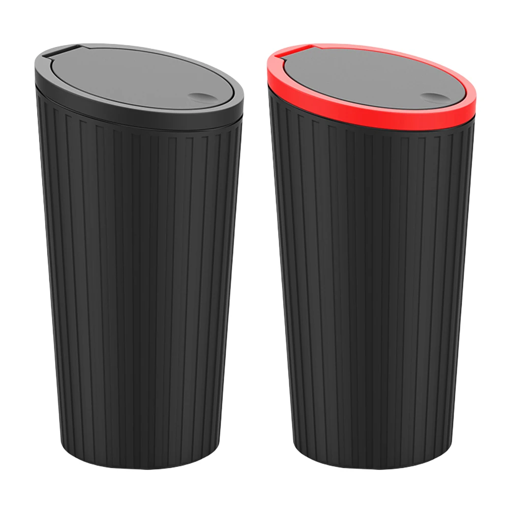 Waterproof Versatile Trash Can Car Trash Can Cup Holder Leakproof Car Interior Rubbish Container Large Capacity Automobile Parts car trash can