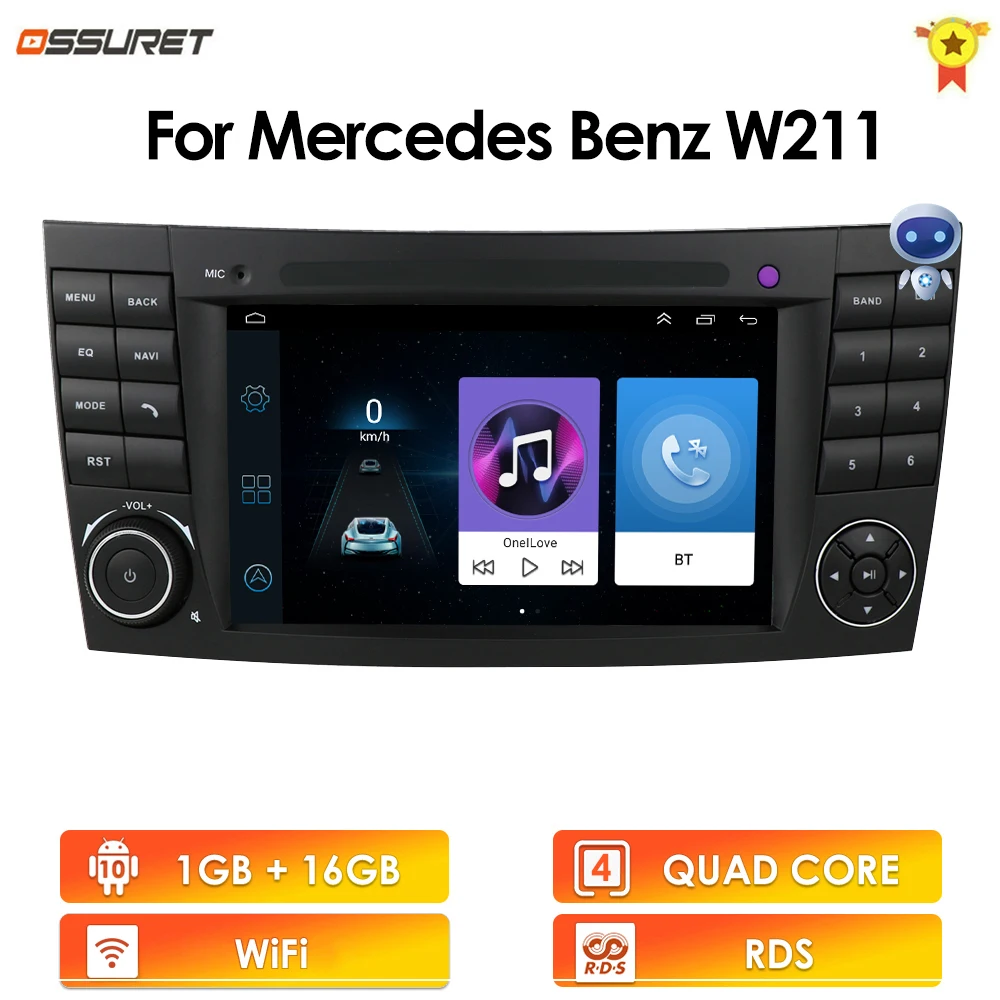 

Android 10 Авто Dvd-плеер для Mercedes Benz E-klase W211 E200 E220 E300 E350 стерео Ontvanger радио Octa core Auto Multimidia