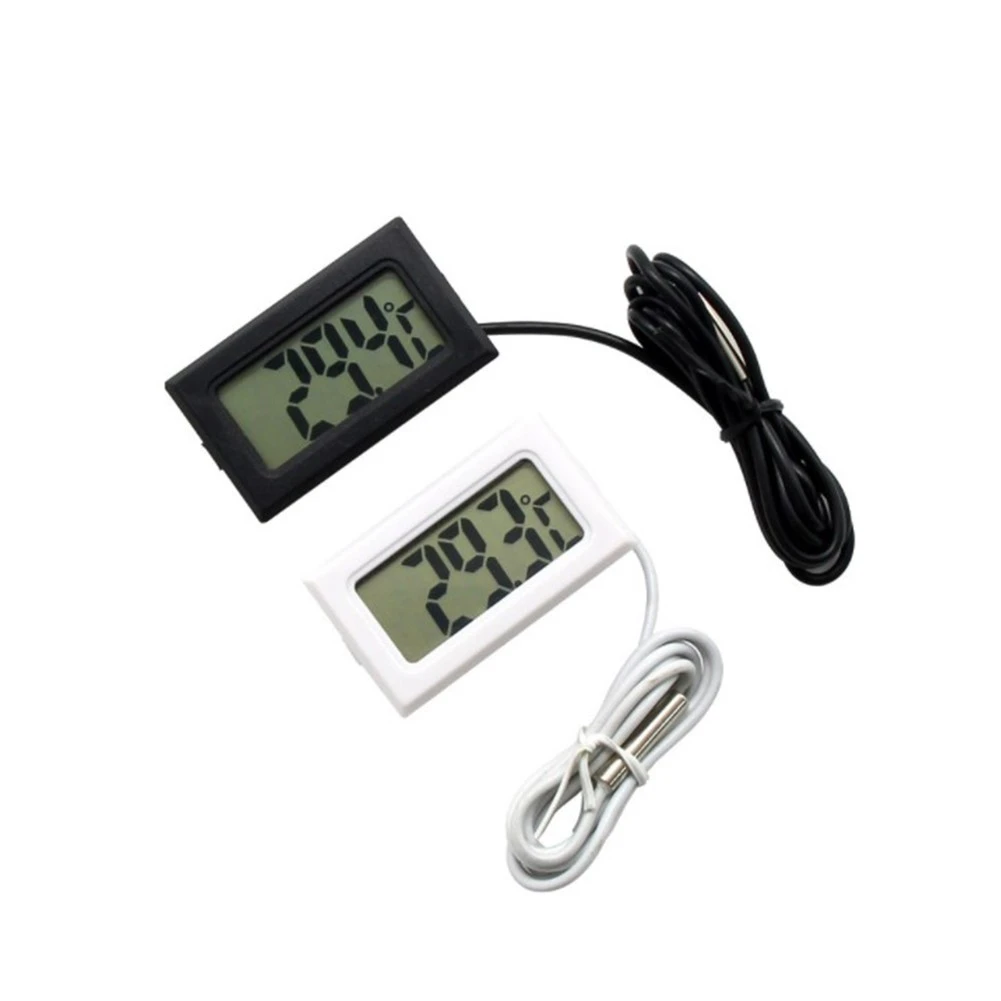 overdrijven Nieuwe aankomst Ewell Mini Digital Temperature Humidity Meter Sensor Thermometer Gauge LCD  Hygrometer Room Indoor Black White With Waterproof Probe| | - AliExpress
