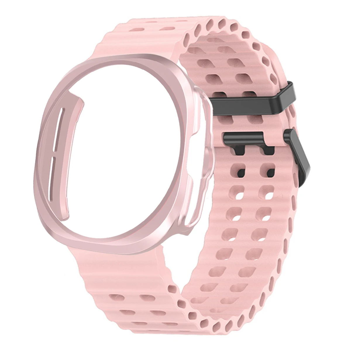 Sport Silicone Band with Protective PC Case for Smartwatch - Ultra 47mm