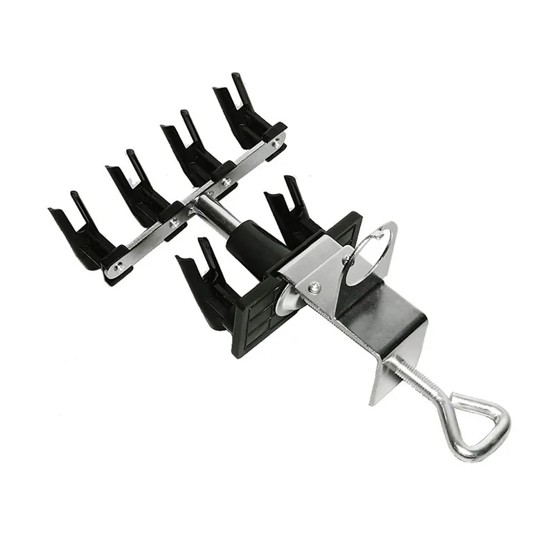Nasedal Airbrush Holder Gravity Stand Kit for Air Brush Paint Spray Gun Holding 6 Clamp-On Mount Table Bench Station