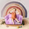 2-in-1 Toddler Sofa Fold Out, Soft Toddler Chair for Boys and Girls, Convertible Sofa to Lounger- Ideal for Napping 1