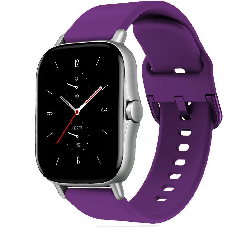 Versatile Silicone Smartwatch Band - 20mm/22mm