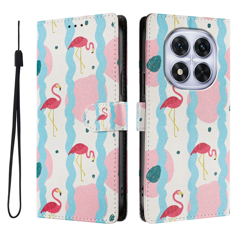 Butterfly Printed Cartoon Leather Wallet Flip Case - Stylish Phone Book Cover