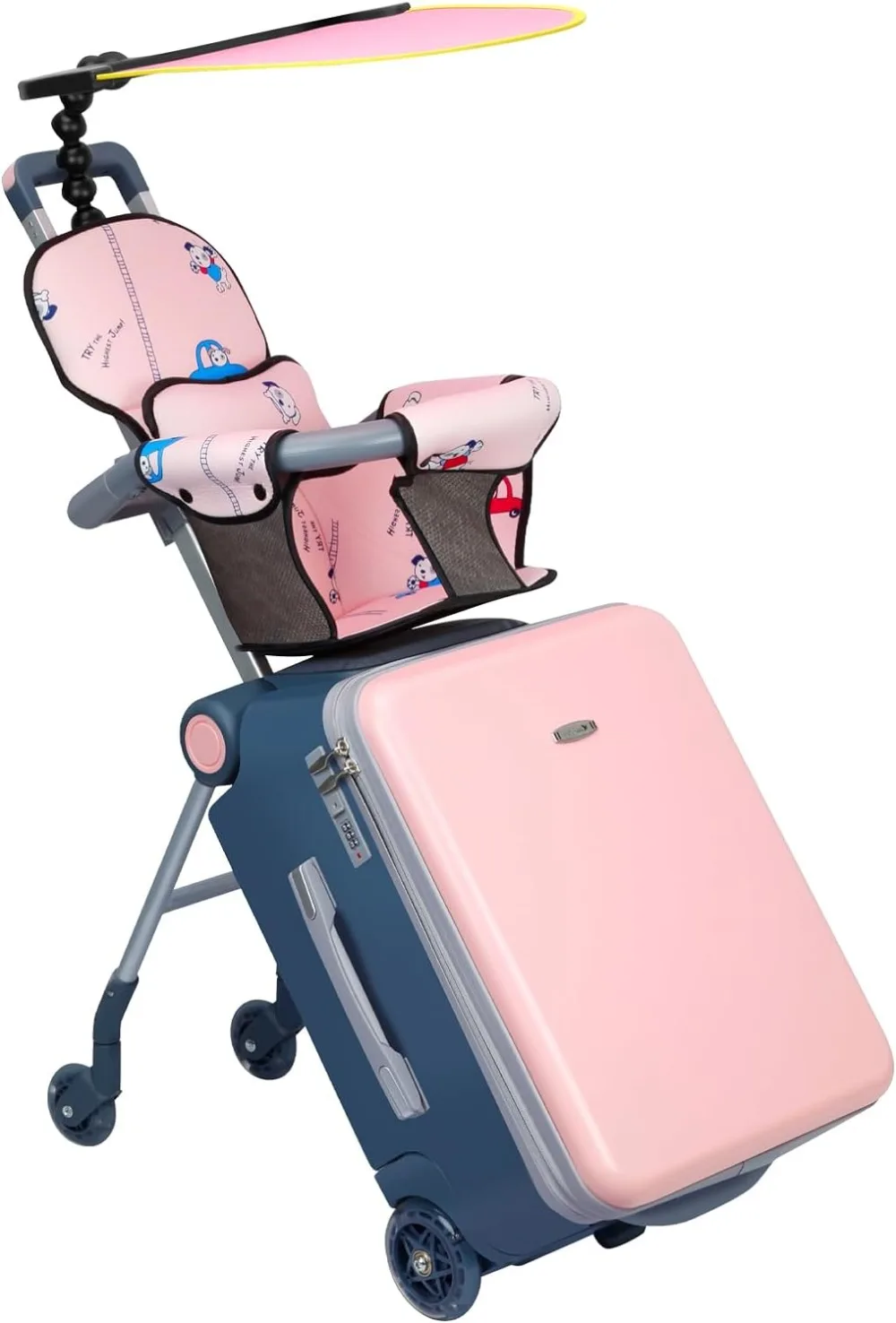 

LemoHome Expandable Luggage with Spinner Wheels,Large Suitcases with Child Seat Design,Hard Luggage for Women and Men
