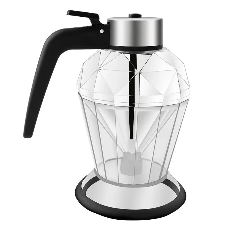 Nordic Household Glass Diamond Oil Pot Sealed Leak-proof Base Soy Sauce Vinegar Bottle Honey Storage Tank Kitchen Supplies 200ml
