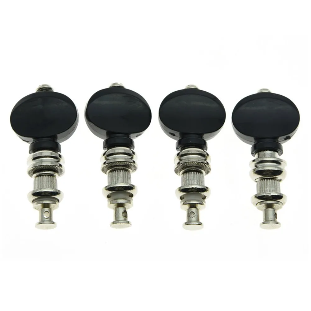 

4pcs Ukulele Tuners Tuning Keys Pegs Machine Head Nickel Precision Tuning Key For 8MM Holes Musical Instrument Accessories