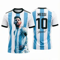 2026 Messi Argentina Team Football Jersey Match & Training Kit Summer Sports Men's T-Shirt Children's Clothing Tee Y2k Woman ﻿ 4