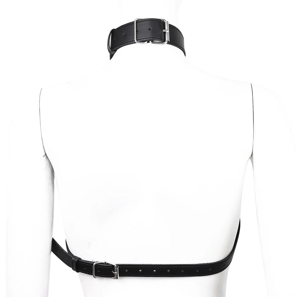 Erotic Lingerie Erotic Bondage Clothes Leather Flirting Costumes Adult Sex Toys Bondage Neck Sleeves Women Sexy Lingerie Exotic Hollow Bra