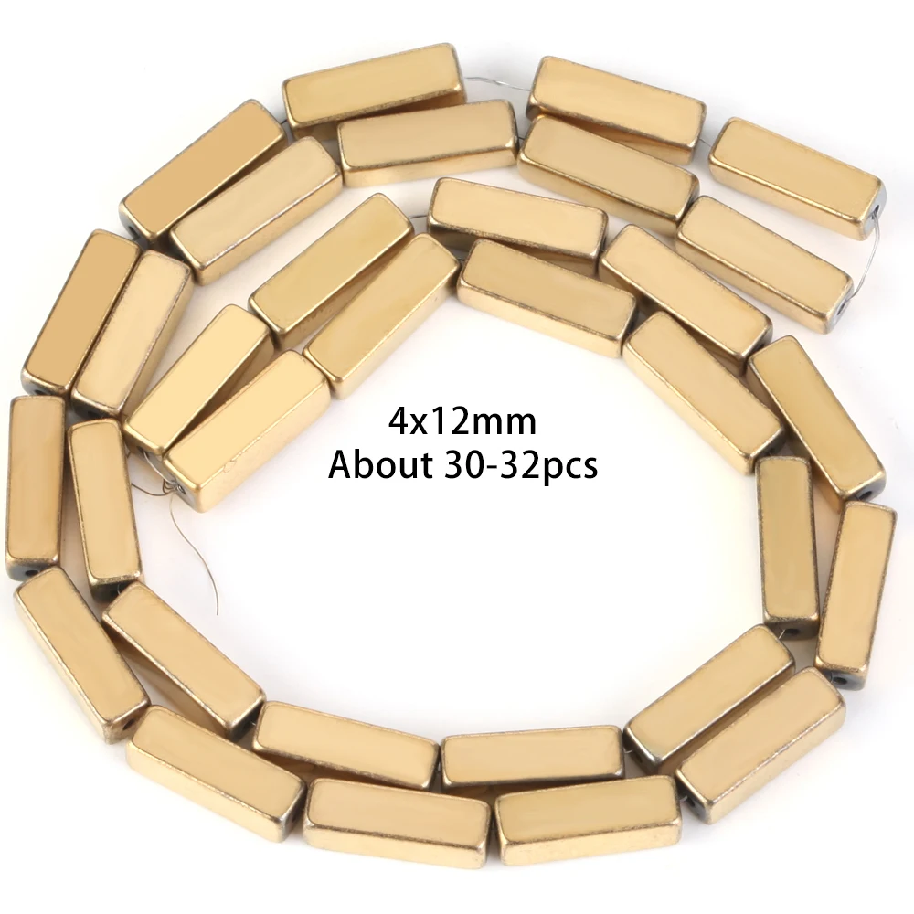 AAA+ Retention Farbe vergoldet natürliche Hämatit Stein Perlen Herz Stern geometrische Form Perlen für Schmuckherstellung DIY Armband – Detail 8