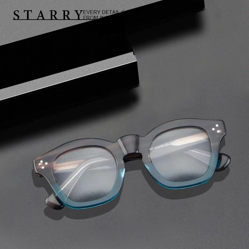 

Acetate Men Eyeglasses Frame Quadrate High Quality Pure Handmade Glasses Retro Optical Myopia Reading Personalized Women Eyewear