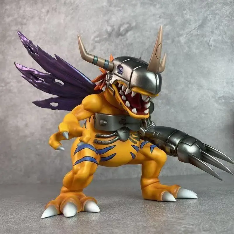 Digimon Anime Collectible PVC Action Figures - Greymon, Agumon, and Gabumon