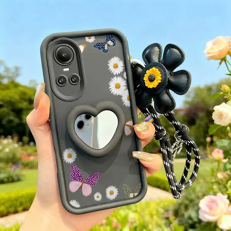 3-Piece Colored Butterfly Phone Accessory Set: Case, Lanyard & Craft Embellishments