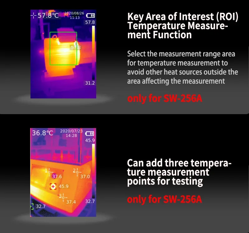 SNDWAY SW-8120S SW-256A Thermal Camera Infrared Image Camera Handheld Thermal Im
