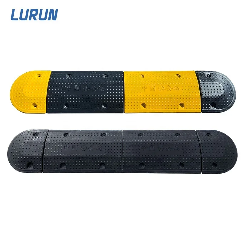Thailand 1000mm Popular Road Rubber Speed Hump Car speed Block Speed Bump