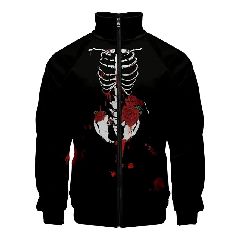 thumbnail image 1 of Chaqueta con cremallera y estampado 3D de murciélago araña de Halloween para hombres y mujeres, chaqueta holgada de manga larga con estampado de cosplay, abrigo de calle, 1 of 5