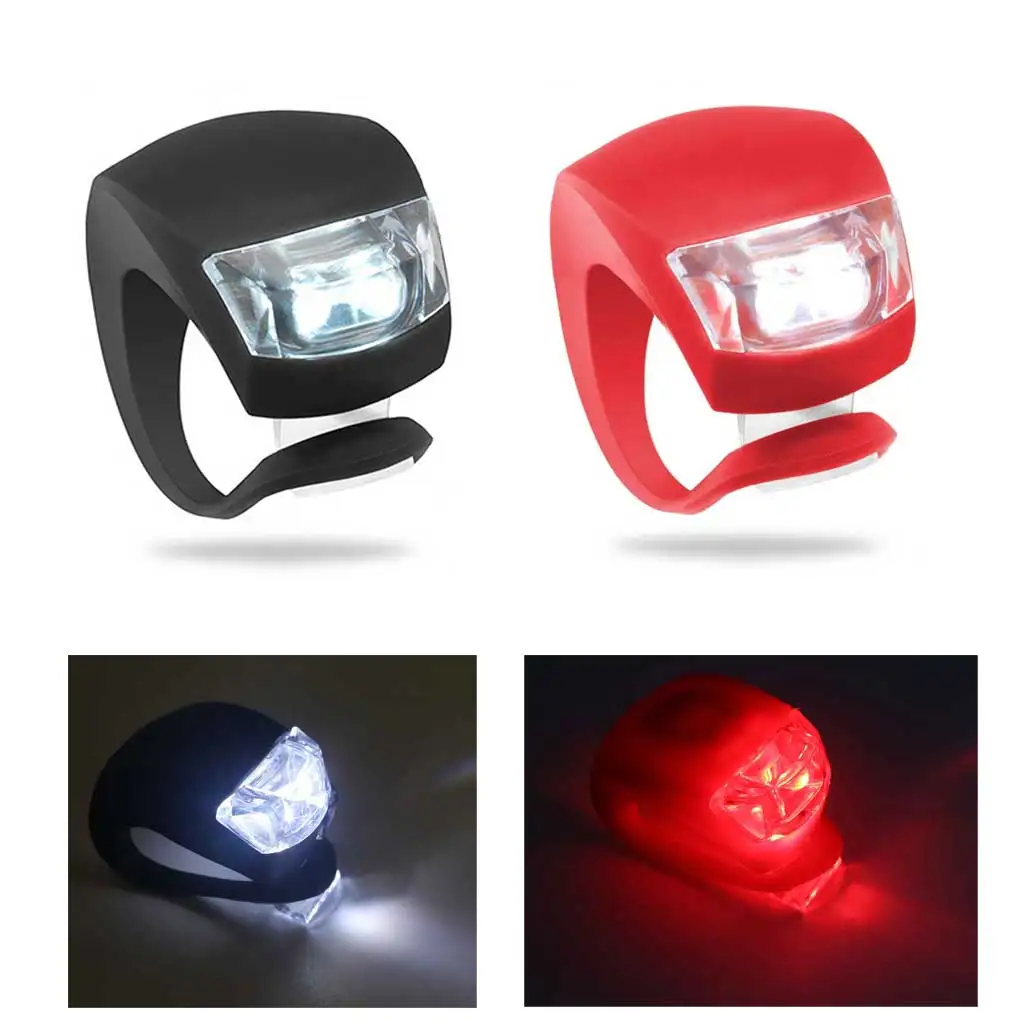 

Светодиодный силиконовый комплект передних и задних фонарей для велосипеда, водостойкий MTB горный дорожный велосипед, фара для велоспорта, задняя сигнальная лампа, аксессуары