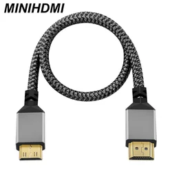 Premium Nylon Mini HDMI to HDMI Cable - Ultra HD 4K Adapter Converter, Multiple Lengths Available - 10M