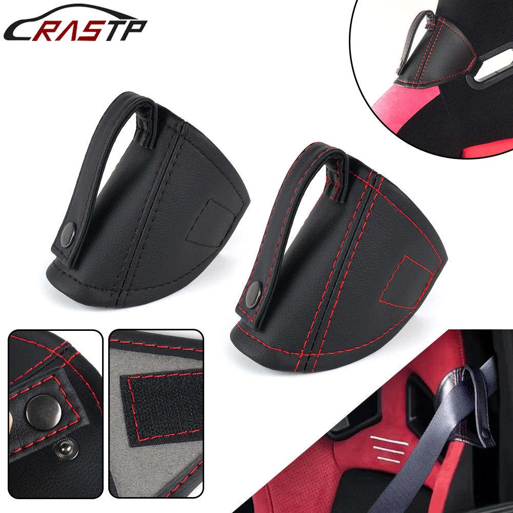 Seat Belt Protector PU Leather Car Racing Bucket Seatbelt Guide for Car