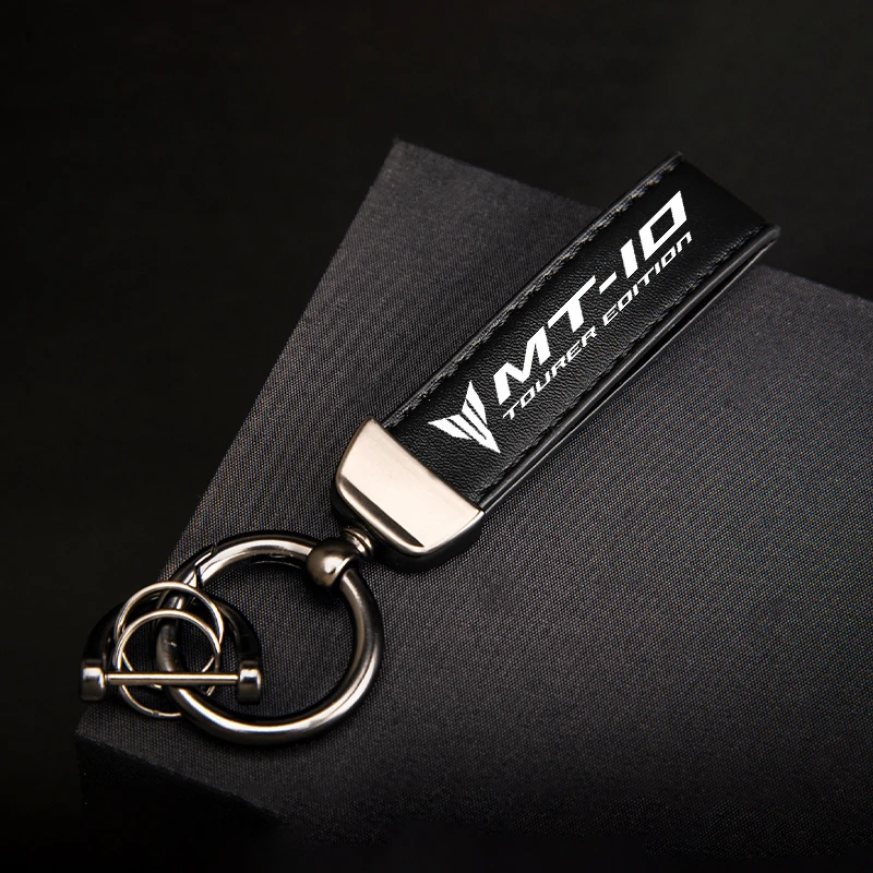 Portachiavi Per Moto In Pelle Pu Di Alta Qualità Portachiavi Per Yamaha Mt-10 X-Max Xmax 125 250 300 400 Fz07 Tdm Logo Personalizzato