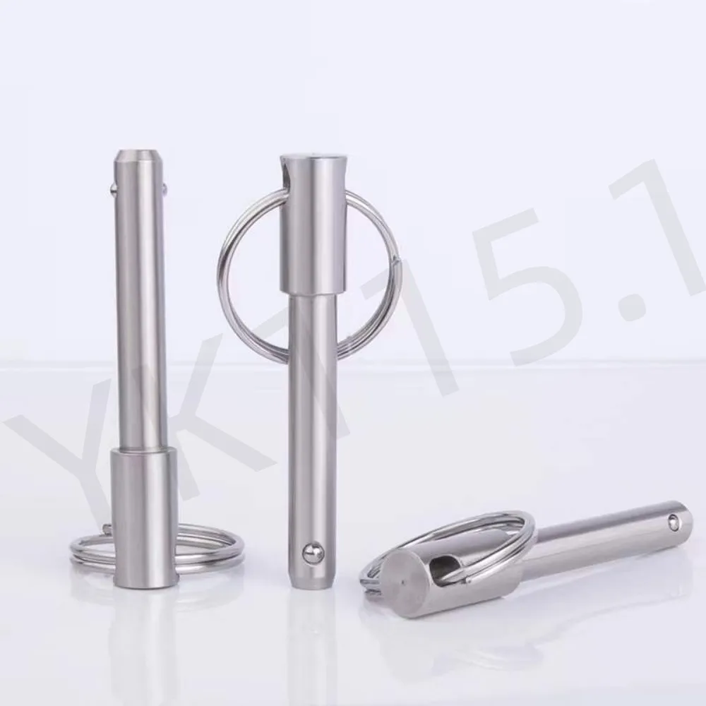 YK115.1 Safety Spring Lock Pin All Stainless Steel Pull Ring Quick Release Ball Lock Pins stainless steel ball lock pins